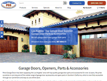 Tablet Screenshot of penagaragedoors.com